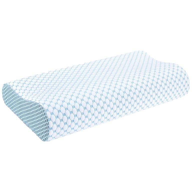 Memory foam pillow slow rebound ice silk neck pillow cervical pillow