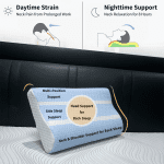 Memory Foam Pillow Curve Design Slow Rebound Wave Shape