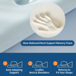 Zero pressure deep sleep slow rebound memory foam pillow