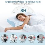 Memory foam pillow slow rebound ice silk neck pillow cervical pillow