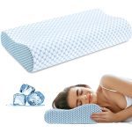 Memory foam pillow slow rebound ice silk neck pillow cervical pillow