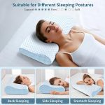 Memory foam pillow slow rebound ice silk neck pillow cervical pillow