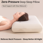 Zero pressure deep sleep slow rebound memory foam pillow