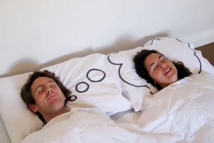 The two slept in the bedroom