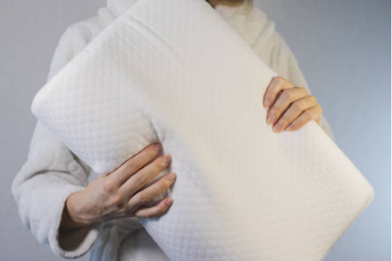 Memory Foam Pillow contour shape close-up