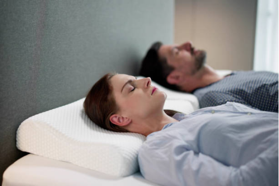 Memory Foam Pillow spine alignment illustration