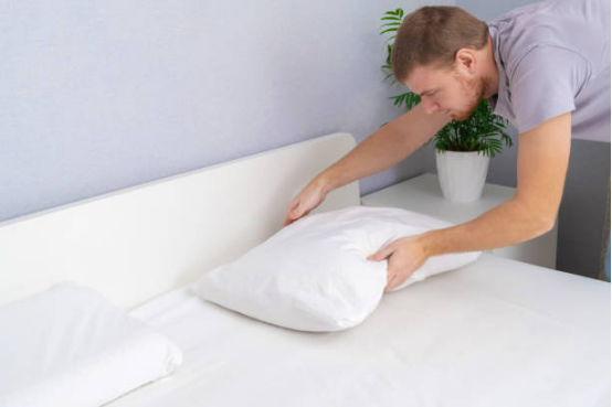 Memory Foam Pillow comfort layer close-up